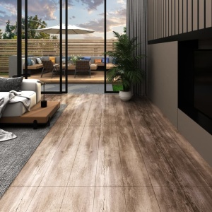 Plăci pardoseală autoadezive lemn decolorat 5,02 m² PVC 2 mm
