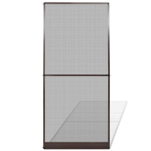 Plasă maro cu balamale pentru uși impotriva insectelor 100 x 215 cm - Img 2