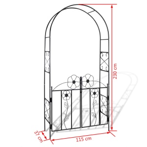 Poartă cu arc pentru grădină - Img 5