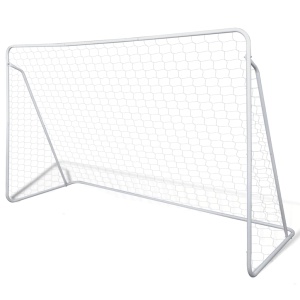 Poartă de fotbal din oțel calitate superioară set 240 x 90 x 150 cm