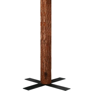 Pom Crăciun artificial subțire, lemn și zăpadă, verde, 180 cm - Img 6