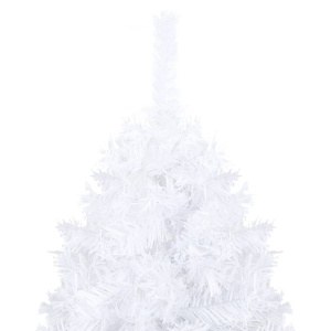 Pom de Crăciun artificial cu ramuri groase, alb, 150 cm, PVC - Img 3