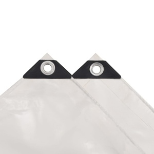 Prelată, alb, 2,5 x 3,5 m, 650 g/m² - Img 4