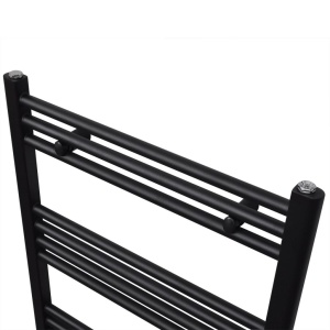 Radiator port-prosop incălzire centrală baie, drept, 600x764 mm, negru - Img 3