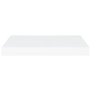 Raft de perete suspendat, alb, 50x23x3,8 cm, MDF - Img 4