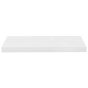 Raft de perete suspendat, alb extralucios, 60x23,5x3,8 cm, MDF - Img 4