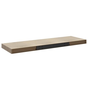 Raft de perete suspendat, stejar, 80x23,5x3,8 cm, MDF - Img 5