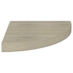 Rafturi colț suspendate, 4 buc., stejar, 35x35x3,8 cm, MDF - Img 4