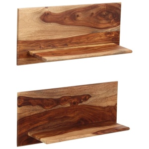 Rafturi de perete, 2 buc., 58x26x20 cm, lemn masiv de sheesham - Img 10