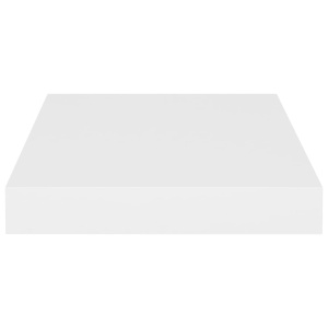 Rafturi de perete suspendate, 2 buc., alb, 23x23,5x3,8 cm, MDF - Img 8