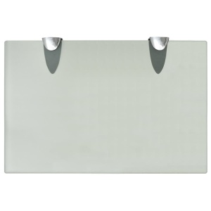 Rafturi suspendate, 2 buc., 30 x 20 cm, sticlă, 8 mm - Img 4