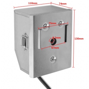 Rotisor cu motor profesional pentru BBQ, oțel, 900 mm - Img 7