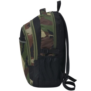 Rucsac pentru școală 40 L, negru și camuflaj - Img 8