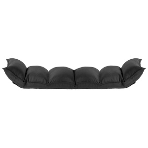 Scaun de podea pliabil, negru, material textil - Img 7