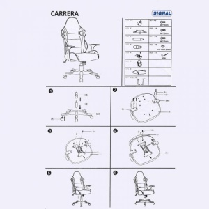 Scaun gaming SL Carrera negru - gri - Img 3