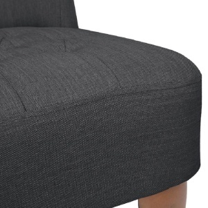 Scaun in stil franțuzesc, gri, material textil - Img 5