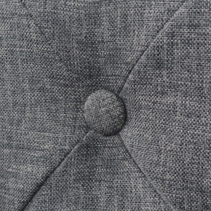 Scaune de bar, 2 buc., gri deschis, material textil - Img 2