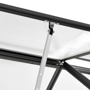 Seră, antracit, 1,33 m² aluminiu - Img 7