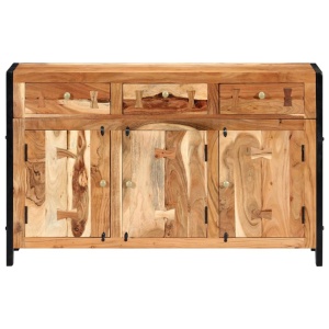 Servantă, 120 x 35 x 75 cm, lemn masiv de acacia - Img 8