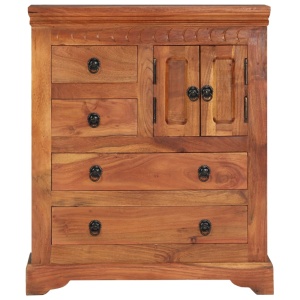 Servantă, 62 x 30 x 75 cm, lemn masiv de acacia - Img 4