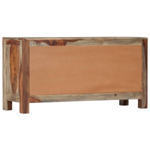 Servantă, gri, 100x30x50 cm, lemn masiv de sheesham - Img 6