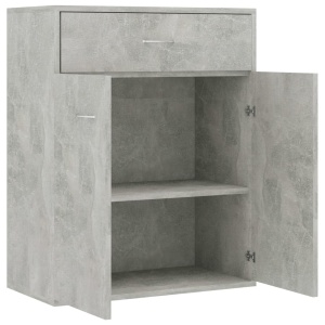 Servantă, gri beton, 60 x 30 x 75 cm, PAL - Img 5