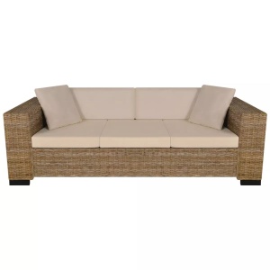 Set canapea de 3 locuri din poliratan 8 piese - Img 3