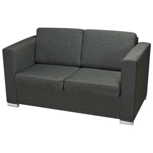 Set canapele, 2 piese, gri inchis, material textil - Img 5