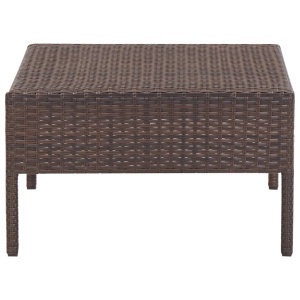 Set canapele de grădină cu perne, 5 piese, maro, poliratan - Img 12
