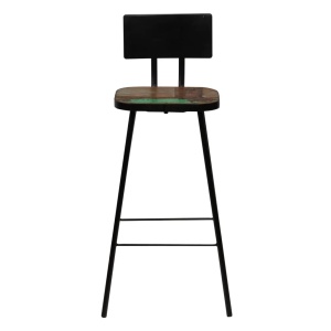 Set de bar, 5 piese, lemn masiv reciclat, multicolor - Img 9