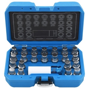 Set de chei blocare jante, 23 piese, pentru VAG - Img 2