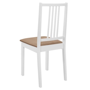 Set de mobilier de bucătărie, 5 piese, alb, MDF - Img 7