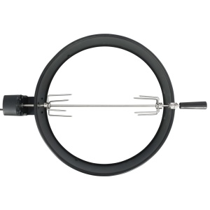 Set de rotisor cu inel pentru grătar, negru, 57 cm - Img 2