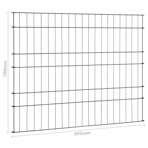 Set gard de iaz, verde, 99,6 x 79,8 cm - Img 6