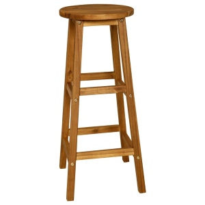 Set mobilier de bar, 3 piese, lemn masiv de salcâm - Img 8