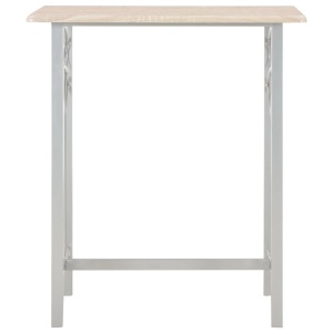 Set mobilier de bar, 3 piese, lemn și oțel - Img 3