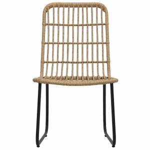 Set mobilier de bistro, 3 piese, stejar, poliratan - Img 8