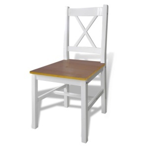 Set mobilier de bucătărie, 5 piese, maro și alb - Img 4