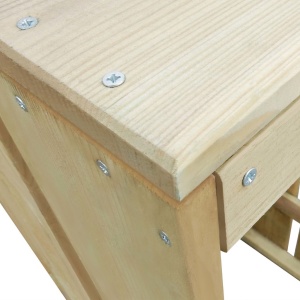 Set mobilier de exterior, 5 piese, lemn de pin tratat - Img 7
