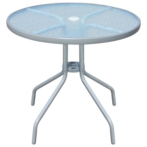 Set mobilier de exterior, 5 piese, negru, oțel - Img 3