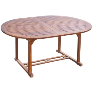 Set mobilier de exterior, 7 piese, lemn masiv de acacia - Img 3