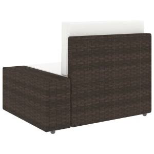 Set mobilier de grădină, 3 piese, maro, poliratan - Img 5