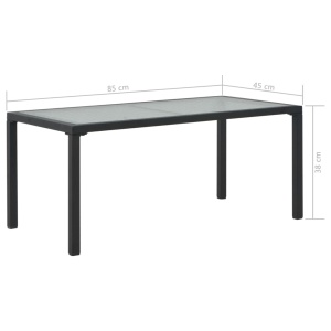 Set mobilier de grădină cu perne, 3 piese, gri, poliratan - Img 7