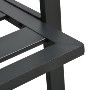 Set mobilier grădină cu perne, 4 piese, gri, inchis aluminiu - Img 10