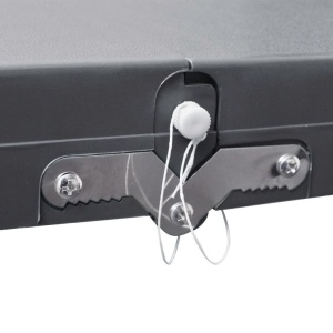 Set pliabil pentru camping cu masă și 4 scaune din aluminiu ușor, gri - Img 4