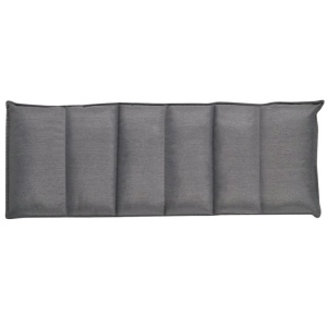 Șezlong de podea pliabil, gri, material textil - Img 4