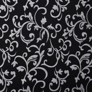 Șezlong, negru și alb, material textil - Img 2