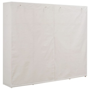 Șifonier, alb, 200 x 40 x 170 cm, material textil - Img 3