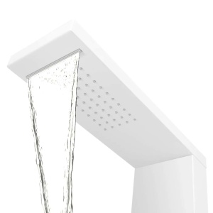 Sistem panel de duș din aluminiu, alb mat - Img 8