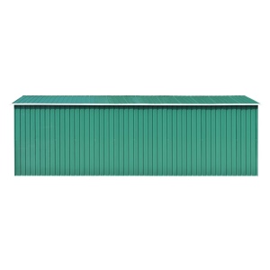 Șopron de grădină, 257 x 597 x 178 cm, metal, verde - Img 6